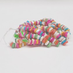 Renkli Çakıl Taşı Cam Boncuk-DTB-1063