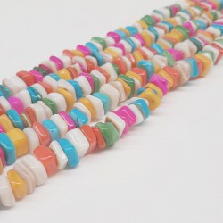 Renkli Çakıl Taşı Cam Boncuk-DTB-1063