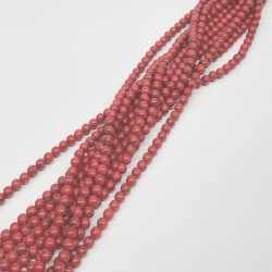 Kırmızı Cam Taş Boncuk 8 mm-DTB-1072