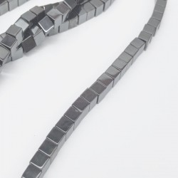 Hematit Büyük Kare Taş Boncuk-DTB-1075