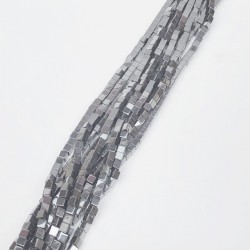 Hematit Büyük Kare Taş Boncuk-DTB-1075