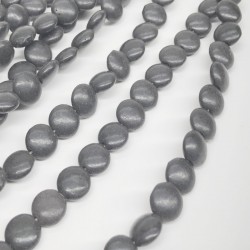 Siyah Yassı Taş Boncuk-DTB-1080