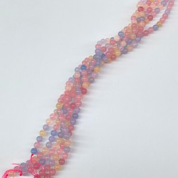 Pembe Ceyt Doğal Taş Boncuk Boyut 8 Mm 1 Dizi-DTB-1100