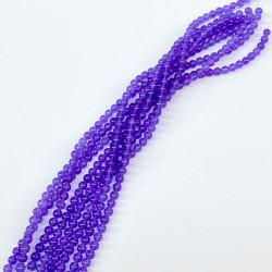 Mor Ceyt Doğal Taş Boncuk Boyut 8 Mm 1 Dizi-DTB-1101