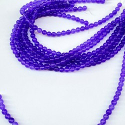 Mor Ceyt Doğal Taş Boncuk Boyut 8 Mm 1 Dizi-DTB-1101