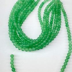 Açık Yeşil Ceyt Doğal Taş Boncuk Boyut 8 Mm 1 Dizi-DTB-1107