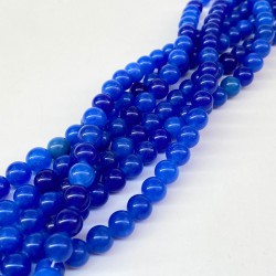 Mavi Ceyt Doğal Taş Boncuk Boyut 8 Mm 1 Dizi-DTB-1110