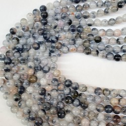 Karışık Renk Ceyt Doğal Taş Boncuk Boyut 8 Mm 1 Dizi-DTB-1112