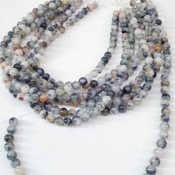 Karışık Renk Ceyt Doğal Taş Boncuk Boyut 8 Mm 1 Dizi-DTB-1112