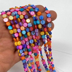 Rengarenk Yassı Doğal Taş 1 Dizi 6 Mm-DTB-1118