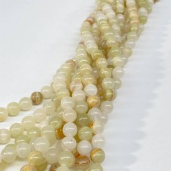 Yeşil Renk Opal Doğal Taş 8 Mm 1 Dizi-DTB-1136