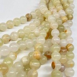 Yeşil Renk Opal Doğal Taş 8 Mm 1 Dizi-DTB-1136