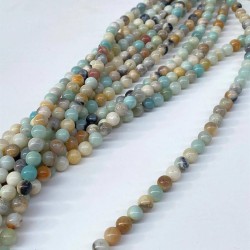 Turkuaz Amazonit Doğal Taş 8 Mm 1 Dizi-DTB-1138