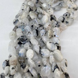 Beyaz Ametist Mercimek Kesim Doğal Taş 1 Dizi-DTB-1146