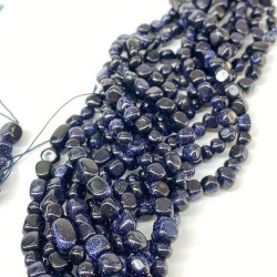 Lacivert Yıldız Doğal Taş Mercimek Kesim 1 Dizi-DTB-1147