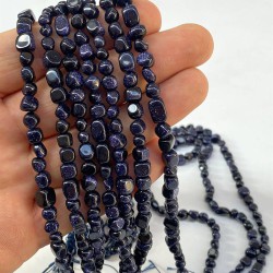 Lacivert Yıldız Doğal Taş Mercimek Kesim 1 Dizi-DTB-1147