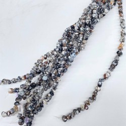 Siyah Çakıl Taşı Kesim Doğal Taş 1 Dizi-DTB-1166