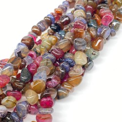 Renkli Leopar Çakıl Taşı Kesim Doğal Taş 1 Dizi-DTB-1167