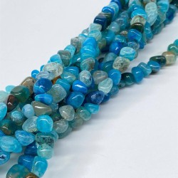 Mavi Rengarenk Çakıl Taşı Kesim Doğal Taş 1 Dizi-DTB-1168