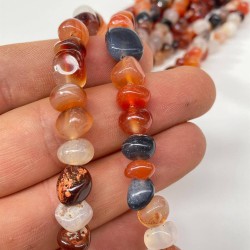 Kahverengi Renkli Çakıl Taşı Kesim Doğal Taş 1 Dizi-DTB-1171