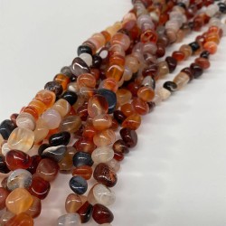 Kahverengi Renkli Çakıl Taşı Kesim Doğal Taş 1 Dizi-DTB-1171