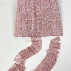 Pudra Düz İp Saçak Püskül Şerit-DUZIP-1004 Pudra Düz İp Saçak Püskül Şerit-DUZIP-1004