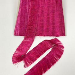 Fuşya Düz İp Saçak Püskül Şerit-DUZIP-1005 Fuşya Düz İp Saçak Püskül Şerit-DUZIP-1005