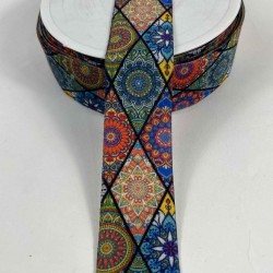 Bohemora Etnik Desenli Dekoratif Şerit Kurdele 1 Metre-ETNIKSERIT-1