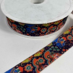 Folk Mysteria Art Etnik Desenli Kadife Dekoratif Şerit &ndash; Premium S&uuml;sleme 1 Metre-ETNIKSERIT-15