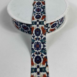 Ottomira Classic &Ccedil;ini Motifli Kadife S&uuml;sleme Şeridi &ndash; Premium El İşi 1 Metre-ETNIKSERIT-18