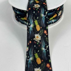 Tropivana Ananas Desenli Premium Dekoratif Şerit Kurdele 1 Metre-ETNIKSERIT-2