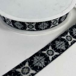 Velmora Oriental Paisley Kadife Şerit Kurdele &ndash; Premium Etnik S&uuml;sleme 1 Metre-ETNIKSERIT-20