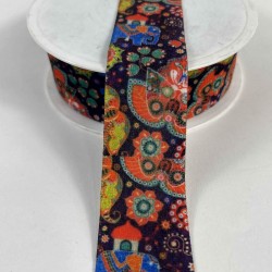 Mandalisse Bohem Mandala Desenli Dekoratif Şerit Kurdele 1 Metre-ETNIKSERIT-4
