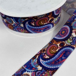 Paisloria Royal Şal Desenli Premium Dekoratif Kurdele &ndash; Etnik S&uuml;sleme Şeridi 1 Metre-ETNIKSERIT-5