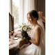Feather Charm Siyah T&uuml;l Gelin Eldiveni &ndash; İnci Fiyonk Detaylı L&uuml;ks Nikah & D&uuml;ğ&uuml;n Aksesuarı-FEATHER-1