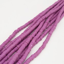 Mor Fimo Hamur Boncuk-FHB-1004