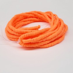 Açık Neon Turuncu Fimo Hamur Boncuk-FHB-1041