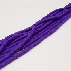 Mor Desenli Fimo Hamur Boncuk-FHB-1048