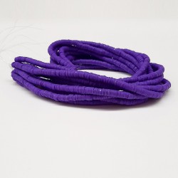 Mor Desenli Fimo Hamur Boncuk-FHB-1048