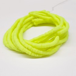 Neon Sarı Fimo Hamur Boncuk-FHB-1055