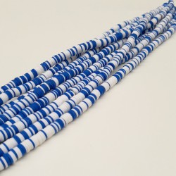 Beyaz Mavi Fimo Hamur Boncuk-FHB-1059