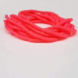 Neon Koyu Turuncu Fimo Hamur Boncuk-FHB-1061