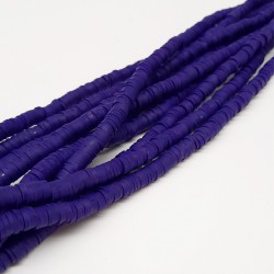 Koyu Mor Desenli Fimo Hamur Boncuk-FHB-1063 Koyu Mor Desenli Fimo Hamur Boncuk-FHB-1063