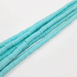Açık Mavi 6 mm Fimo Boncuk-FHB-1076 Açık Mavi 6 mm Fimo Boncuk-FHB-1076