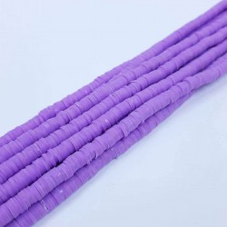 Mor 6 mm Fimo Boncuk-FHB-1077