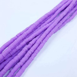 Lila 4 mm Fimo Boncuk-FHB-1080