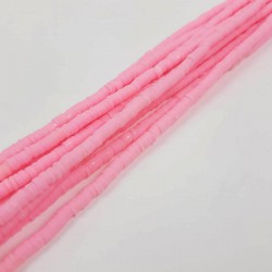 Pembe 4 mm Fimo Boncuk-FHB-1082