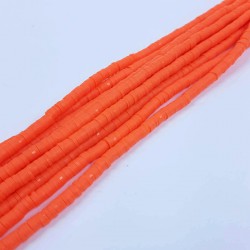 Turuncu 4 mm Fimo Boncuk-FHB-1083