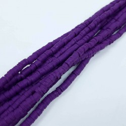 Mor 4 mm Fimo Boncuk-FHB-1085