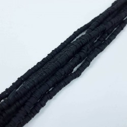 Siyah 4 mm Fimo Boncuk-FHB-1086